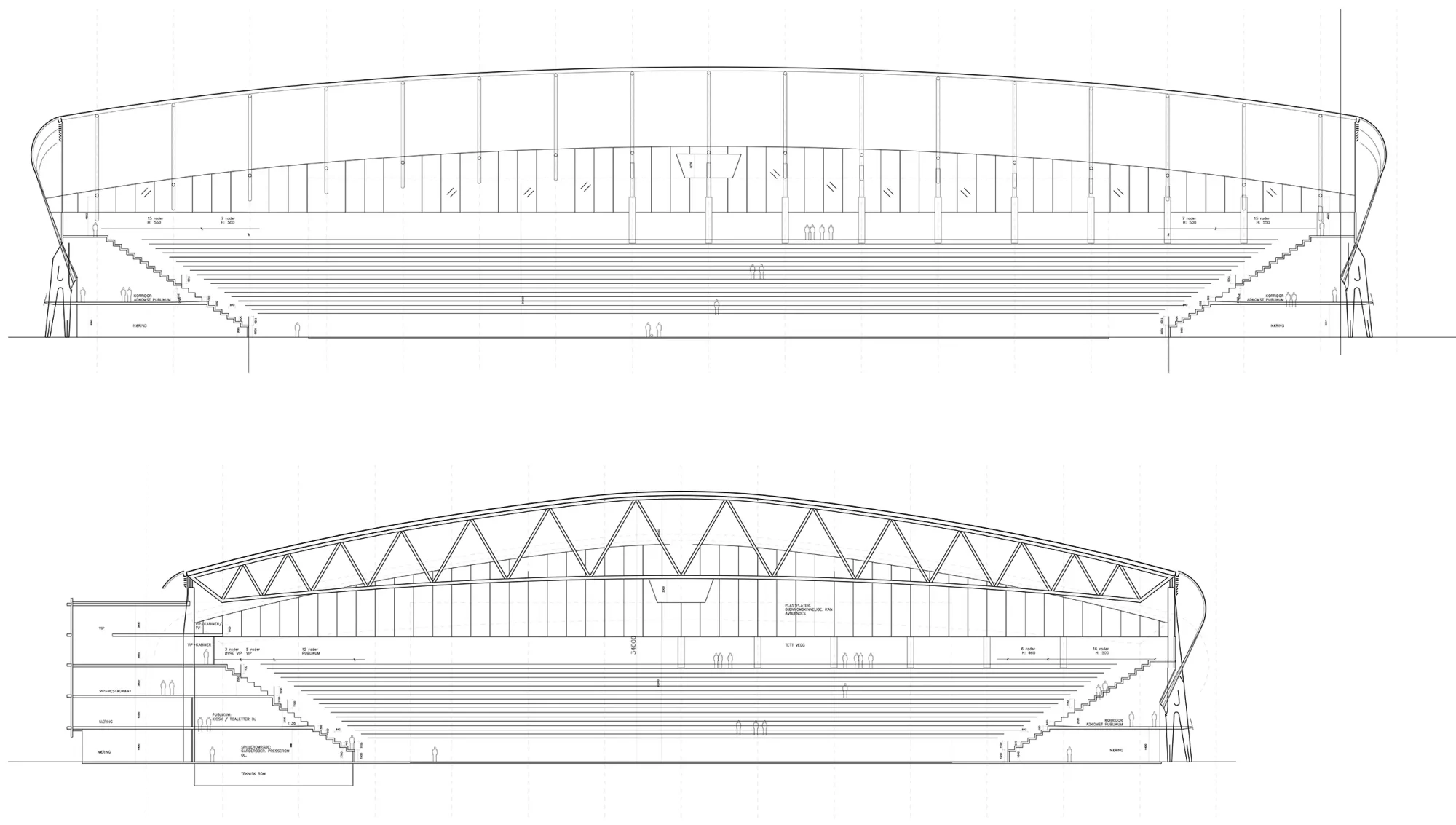 Fornebu arena, Telenor arena, Unity, konstruksjon