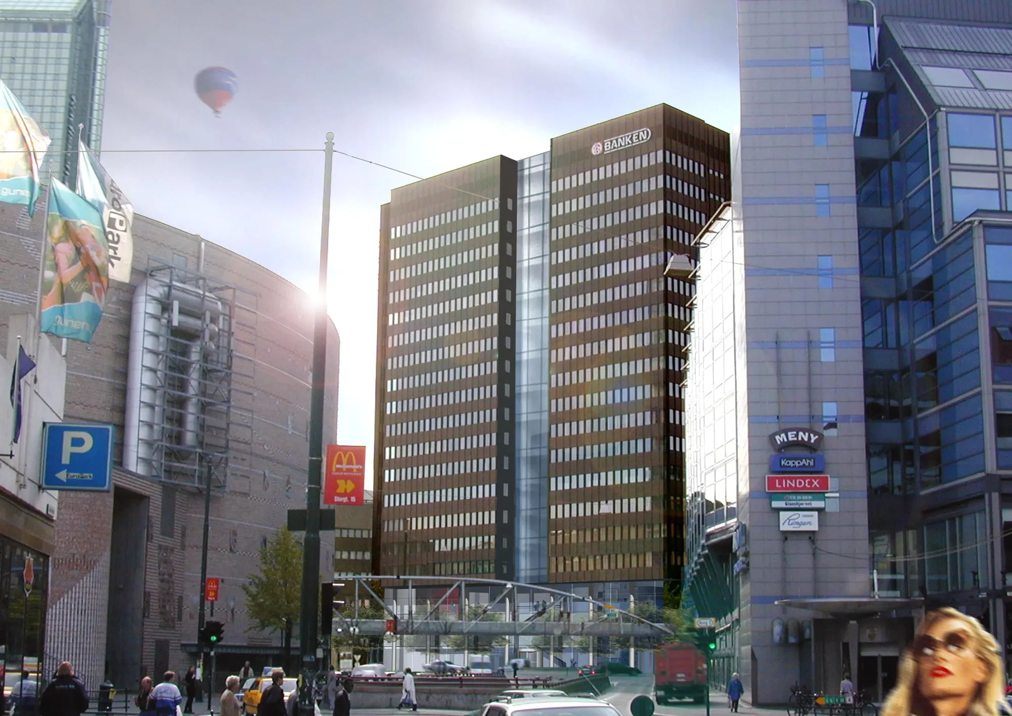 Postgirobygget, todelt høyhus i Oslo sentrum